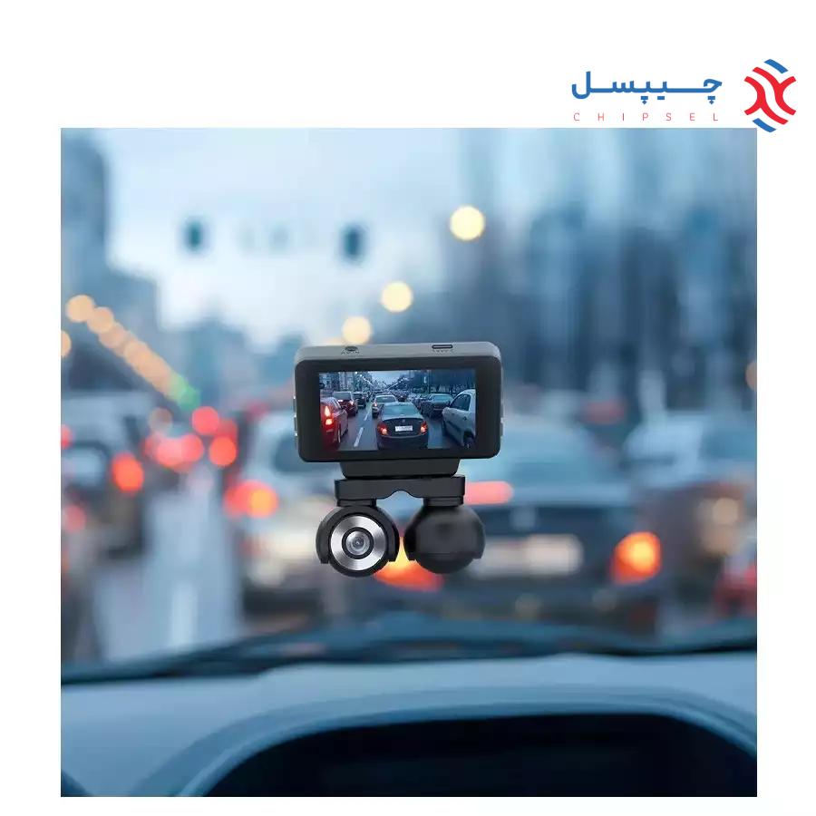 دوربین ثبت وقایع خودرو با دو لنز 4k پاورولوژی مدل P4KCAM108
