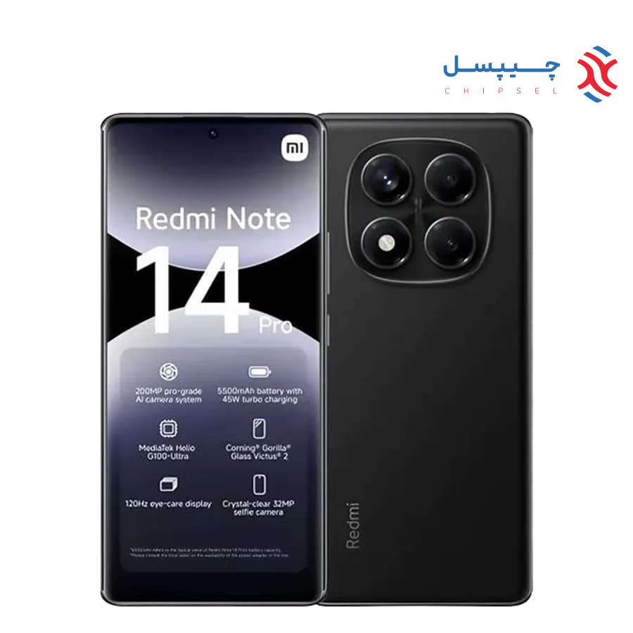 گوشی موبایل شیائومی مدل Redmi Note 14 Pro 4G دو سیم کارت/ ظرفیت 512 گیگابایت/ رم 12 گیگابایت