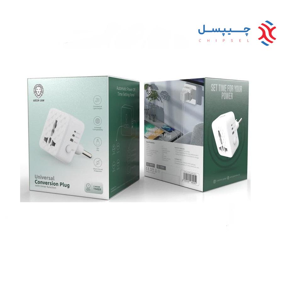 مبدل برق 3 به 2 تایمردار گرین لاین مدل GNUCONEUPL